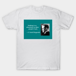 F. Scott Fitzgerald literary quote T-Shirt